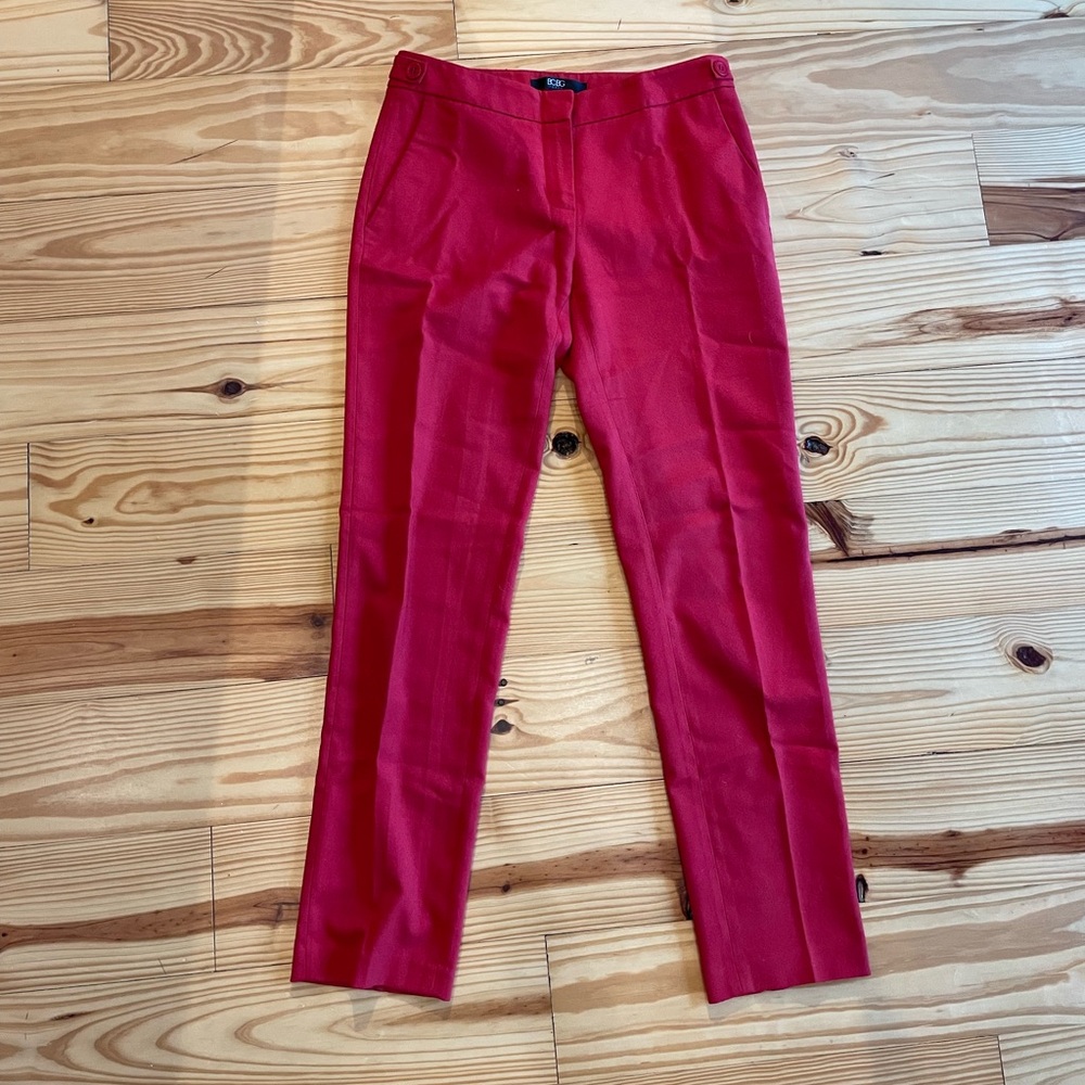 BCBG Red Trousers